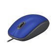 (image for) Silent M110 Wired USB Mouse - Blue