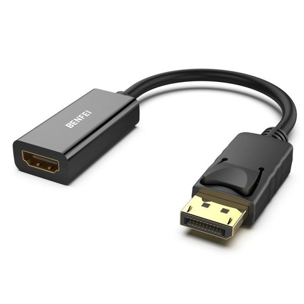 (image for) Gold-Plated DP Display Port to HDMI Adapter