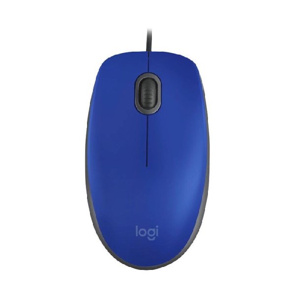 Silent M110 Wired USB Mouse - Blue