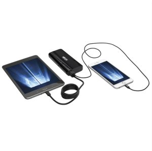 Tripp Lite Portable 2-Port USB Battery Charger Mobile Power Bank 10.4k mAh power bank - Li-Ion