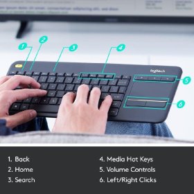 K400 Plus Wireless Touch Keyboard