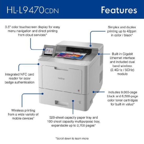 (image for) Enterprise Color Laser Printer for Mid to Large-Sized Workgroups