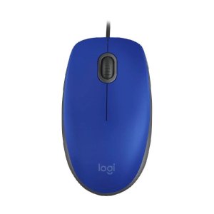 Silent M110 Wired USB Mouse - Blue