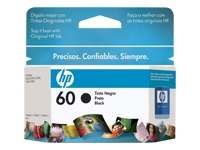 (image for) HP 60 - Print cartridge - 1 x black - 200 pages - Click Image to Close