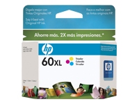 HP 60XL - Print cartridge - 1 x color (cyan, magenta, yellow) -