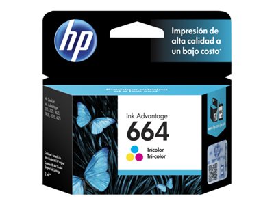 HP 664 - dye-based tricolor - original - Ink Advantage - ink car